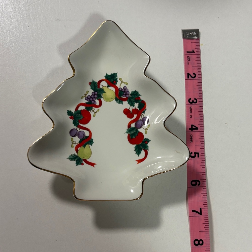 Christmas candy dish.